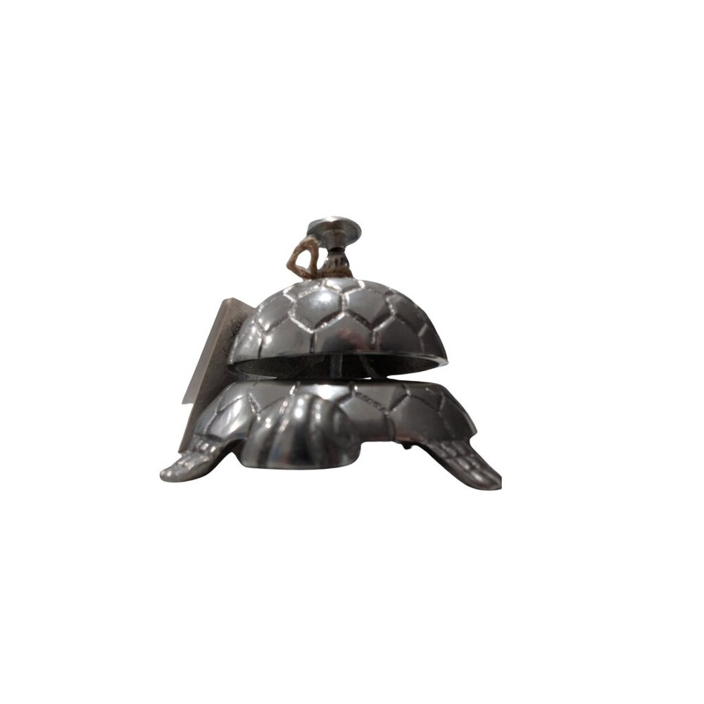 Handcrafted Metal Turtle Desk Bell | Namaste India | Zen Home Decor - Picture 3 of 7